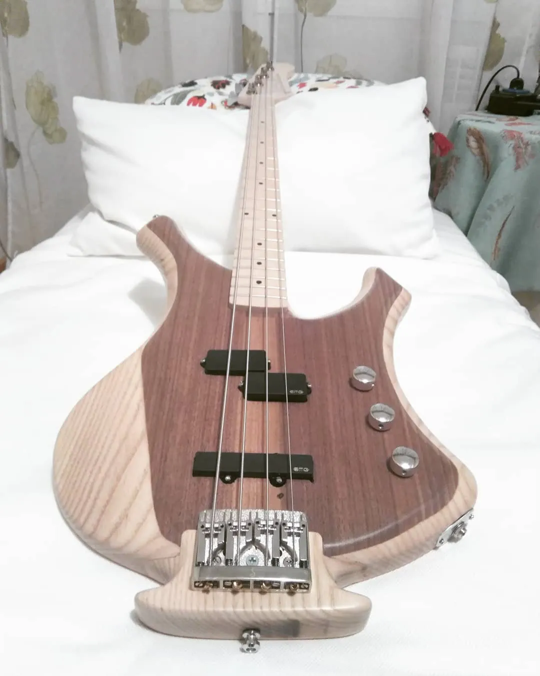The whole bass from the front